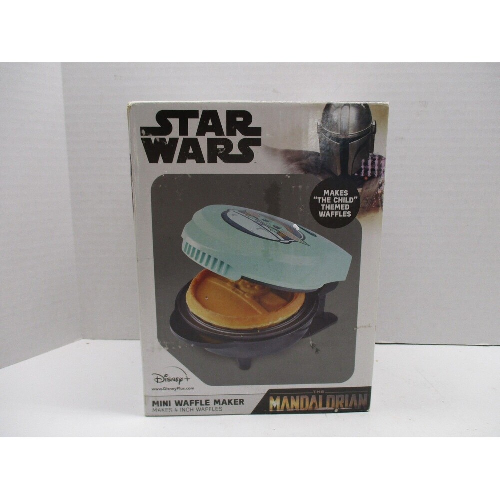 Star Wars The Mandalorian Child Baby Yoda Grogu 4” Mini Waffle Maker Disney